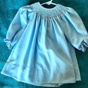 Baby blue ANAVINI hand smocked